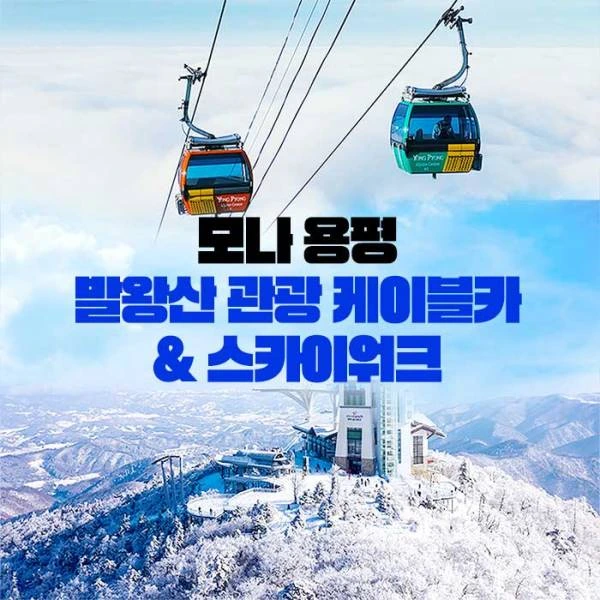 [평창 가볼만한 곳] 모나 용평 발왕산 케이블카 스카이워크 탑승권 예약 할인 요금 및 운영 시간 안내