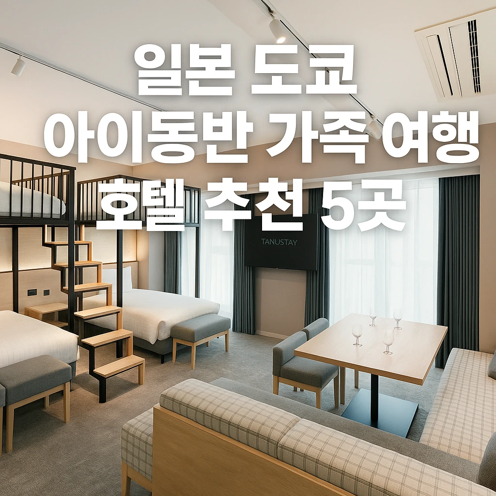 일본 도쿄 시부야 3인 4인 아이동반 가족 여행 호텔 3성급 4성급 추천 5곳 숙소