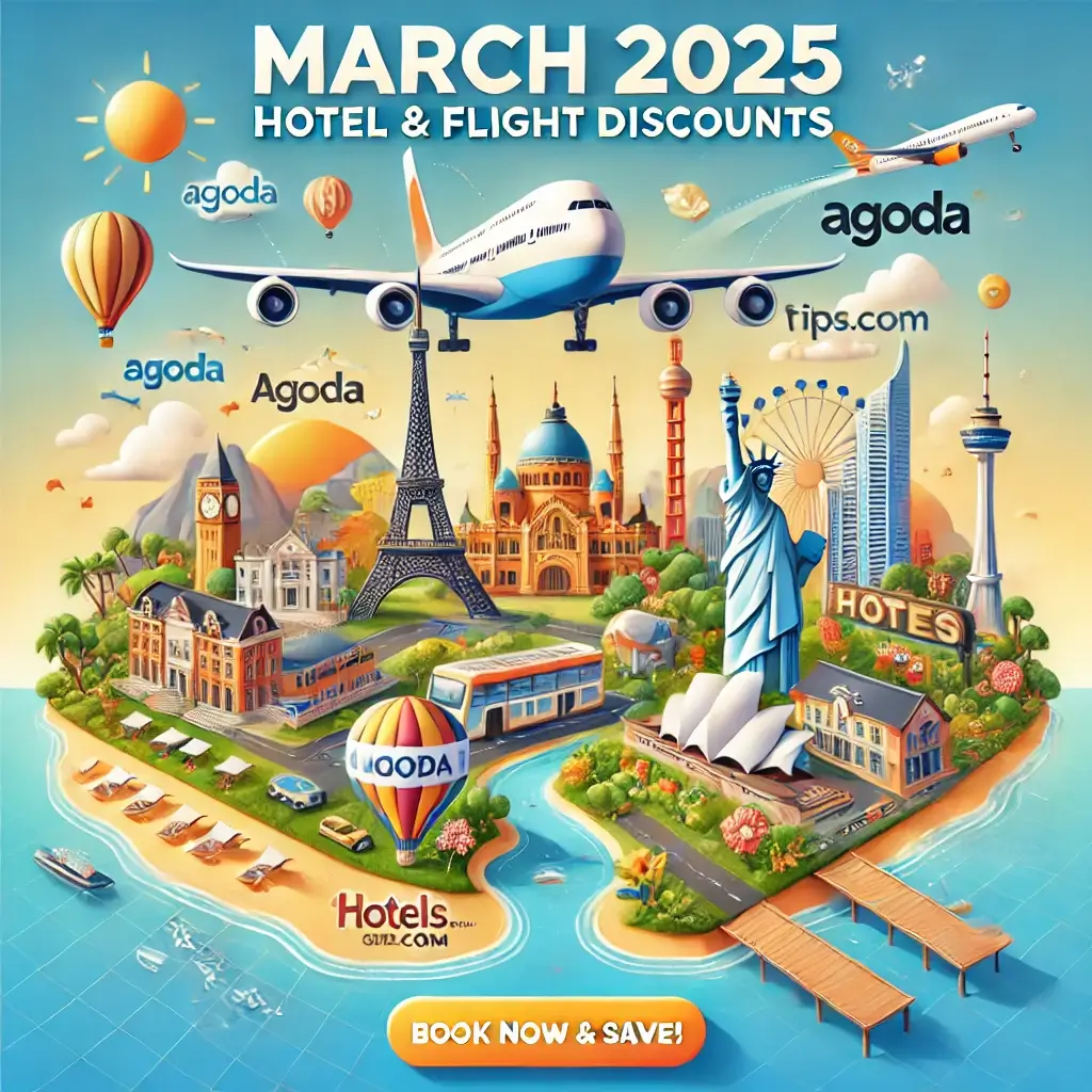 2025년 3월 아고다 트립닷컴 호텔스닷컴 호텔 항공권 할인코드 프로모션 예약 이벤트