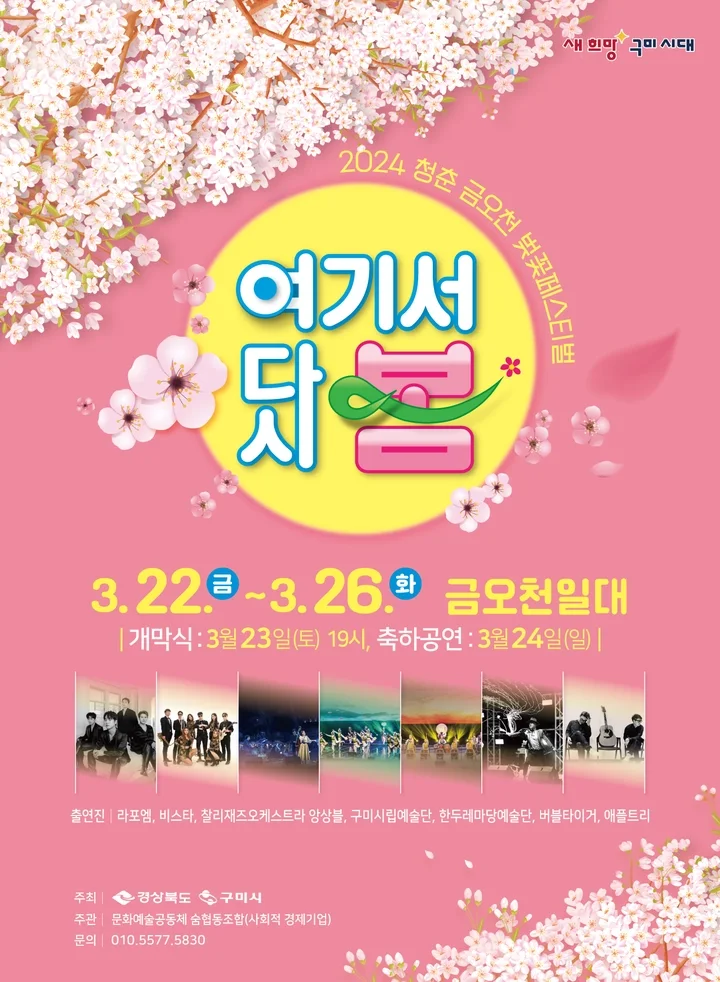 [국내 여행] 2024년 벚꽃 개화 만개 시기, 그리고 전국 벚꽃 축제는 언제 어디서?